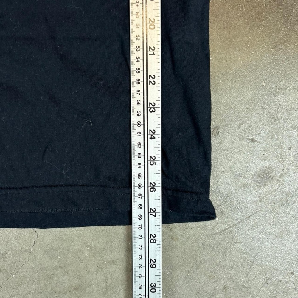 Black vintage 90s russell athletic baseball tee with yellow logo Men's large - Picture 7 of 7